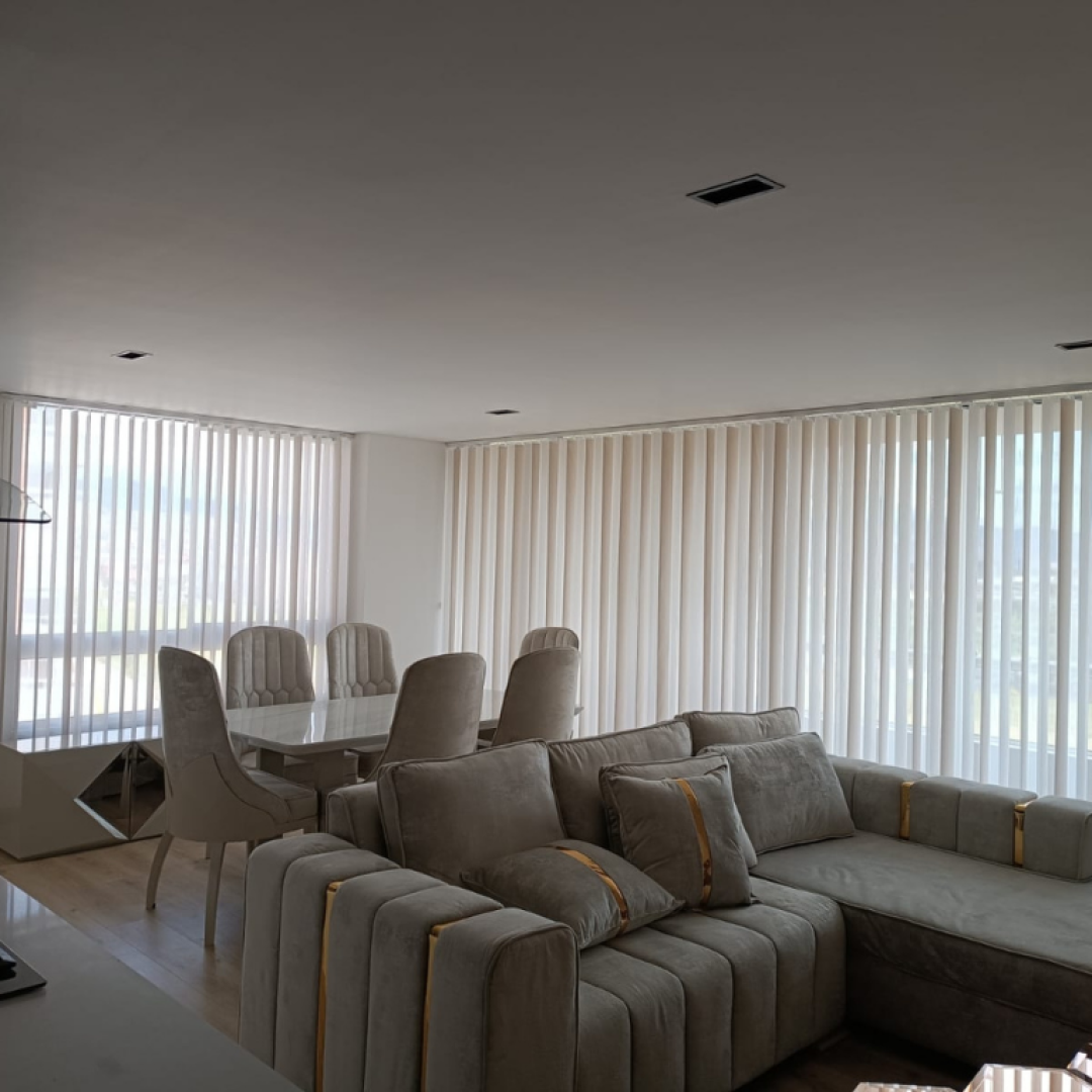 cortina para sala sheer vertical